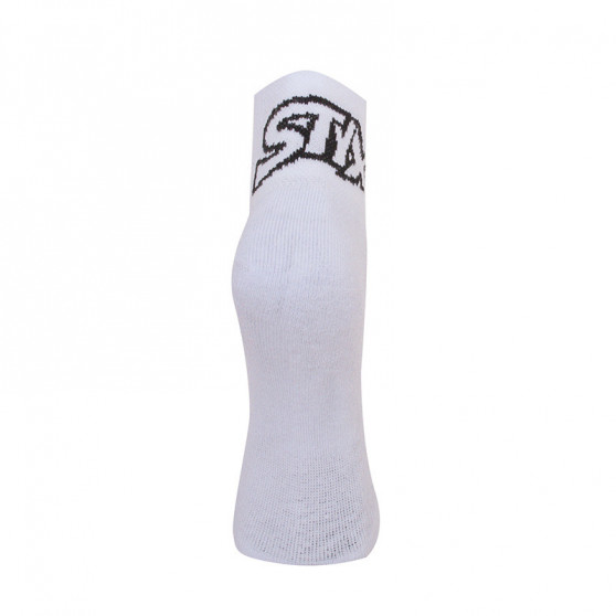 Ponožky Styx kotníkové bílé s černým logem (HK1061) 