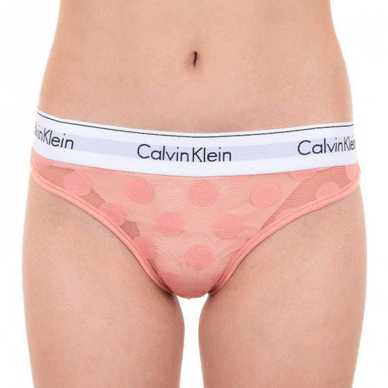 Dámské kalhotky Calvin Klein oranžové (QF5850E-GDS)