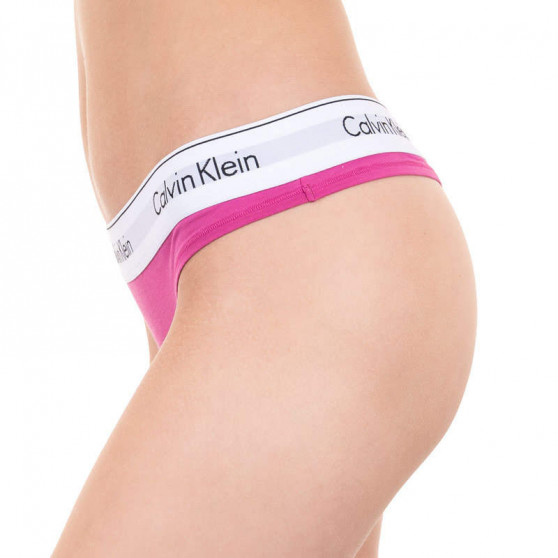 Dámská tanga Calvin Klein růžové (F3786E BM6)
