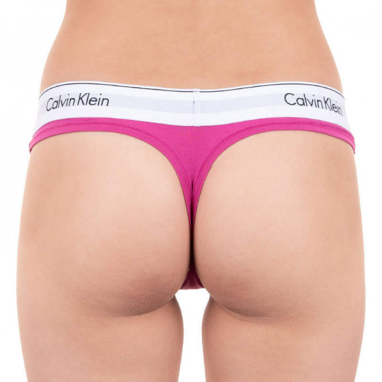 Dámská tanga Calvin Klein růžové (F3786E BM6)