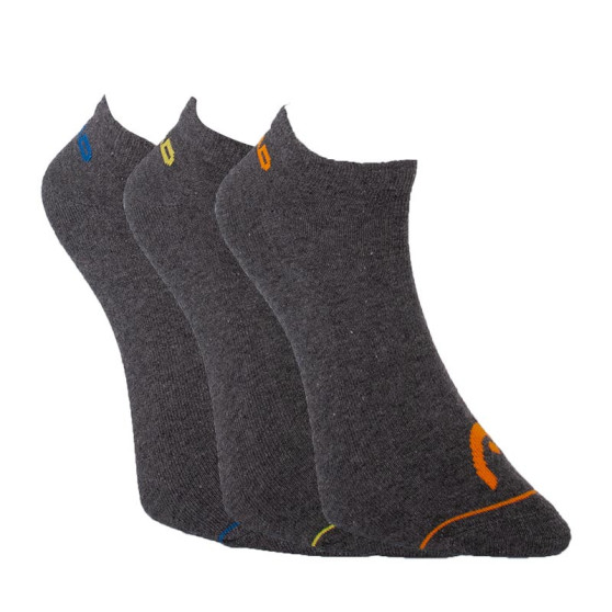 3PACK ponožky HEAD šedé (761010001 002)