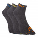 3PACK ponožky HEAD šedé (761011001 002)