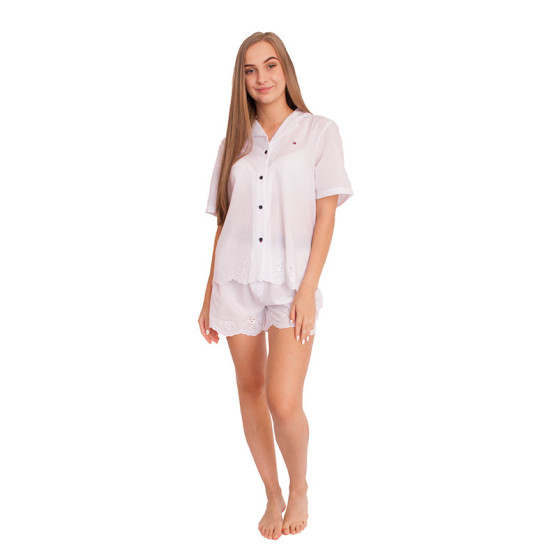 Dámské pyžamo Tommy Hilfiger bílé (UW0UW02322 YCD)
