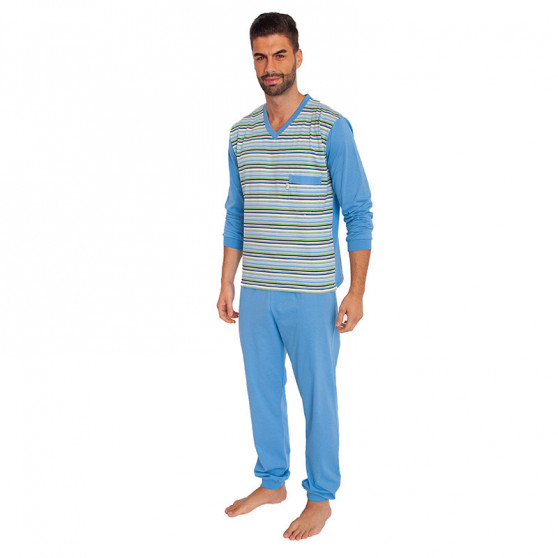 Pánské pyžamo Foltýn modré (FPD1)