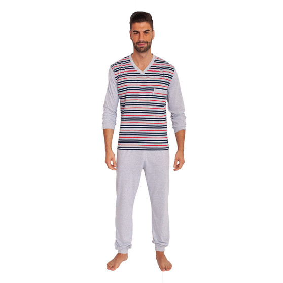 Pánské pyžamo Foltýn šedé (FPD4)