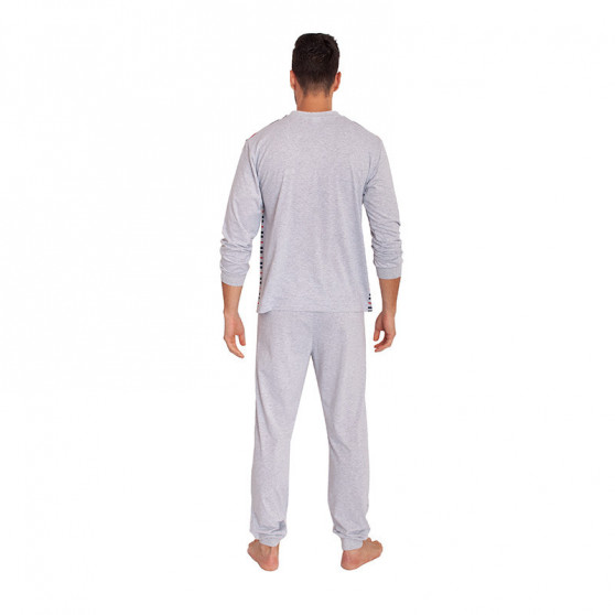 Pánské pyžamo Foltýn nadrozměr šedé (FPDN4)