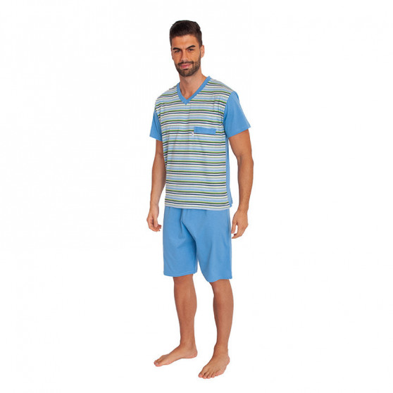 Pánské pyžamo Foltýn nadrozměr modré (FPKN5)