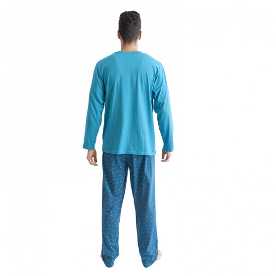 Pánské pyžamo Gino tyrkysové (79089)