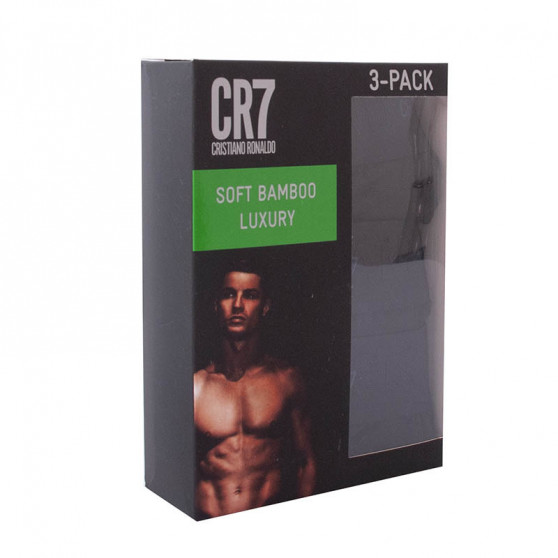 3PACK pánské boxerky CR7 bambusové černé (8230-49-403)