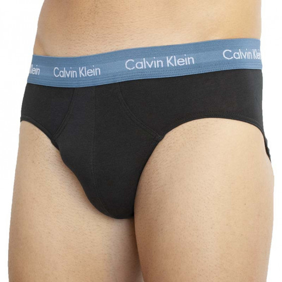 3PACK pánské slipy Calvin Klein černé (U2661G-9HC)