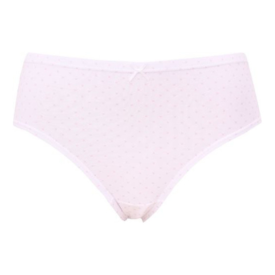 Dámské kalhotky Andrie bílé s růžový vzorem (PS 2796 A)