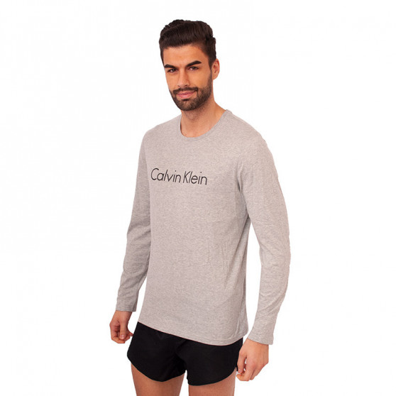 Pánské triko Calvin Klein šedé (NM1345E-080)