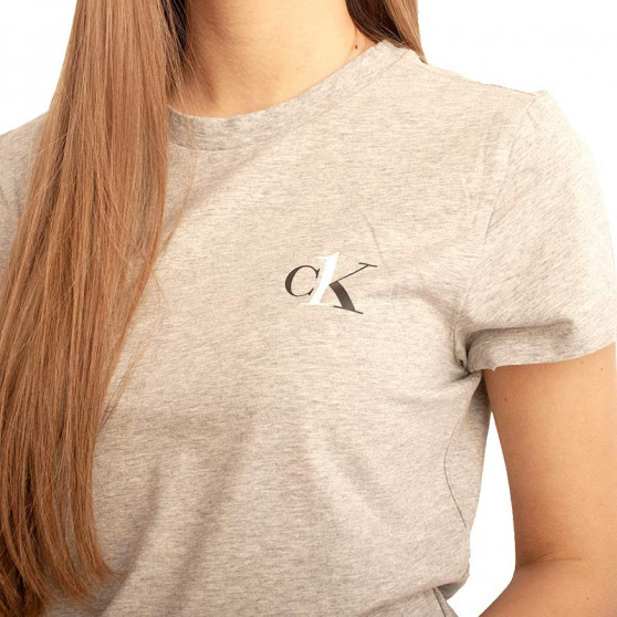 Dámské tričko Calvin Klein šedé (QS6356E-020)