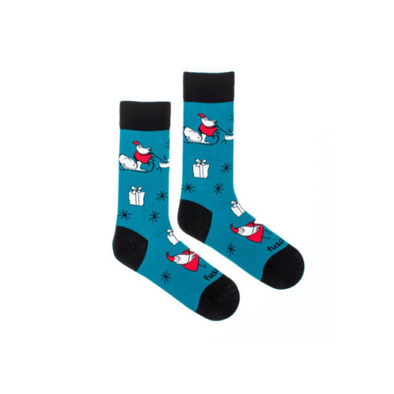 Veselé ponožky Fusakle akční santa (--1061)
