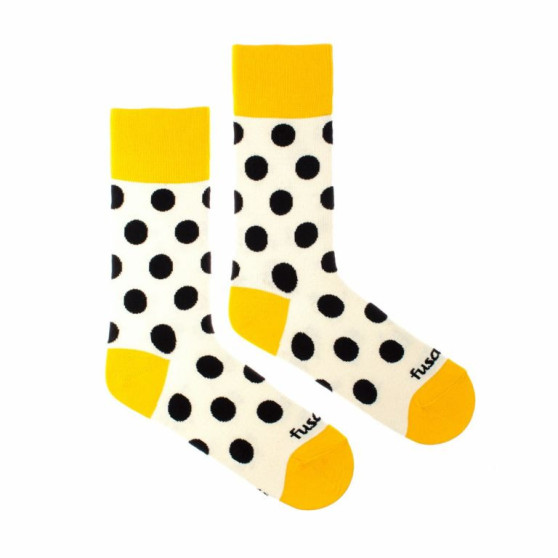 Veselé ponožky Fusakle puntíkáč makový (--1087)