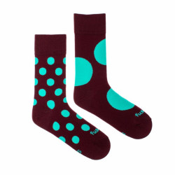 Veselé ponožky Fusakle diskoš bordó (--1083)