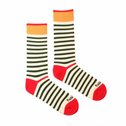 Veselé ponožky Fusakle proužek veselý (--0813)