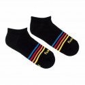 Veselé ponožky Fusakle proužek černý (--0951)