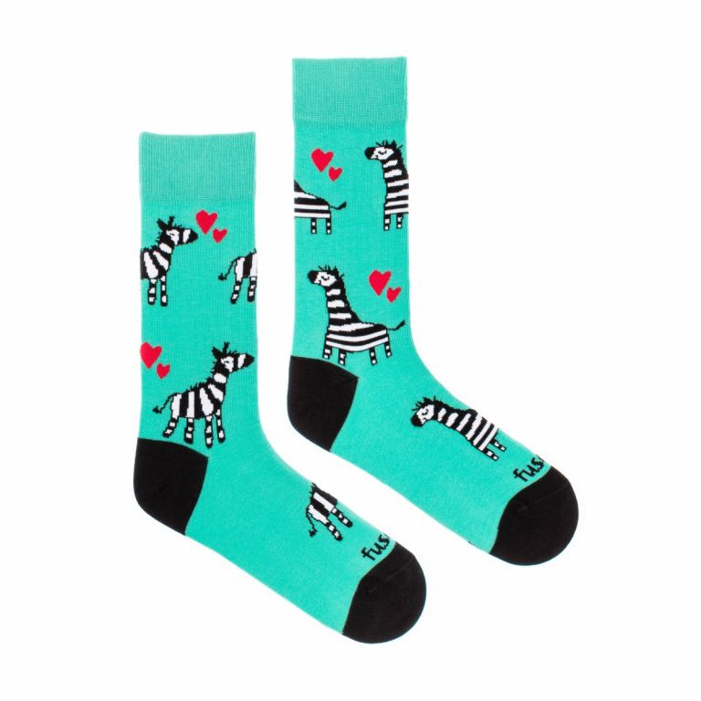 Veselé ponožky Fusakle zebra (--0906) L