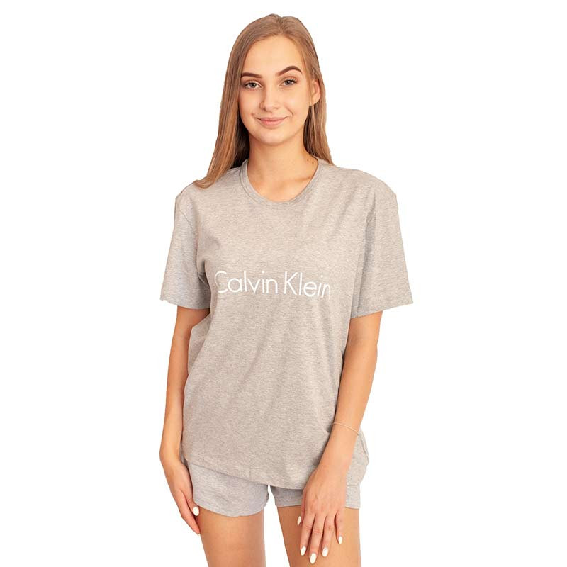E-shop Dámské tričko Calvin Klein šedé