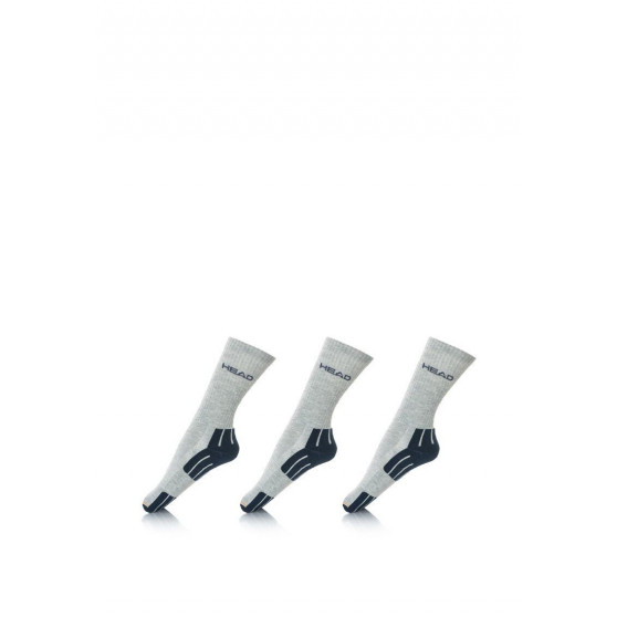 3PACK ponožky HEAD šedé (741020001 650)