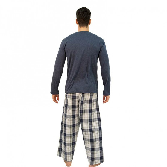 Pánské pyžamo Molvy modré (KT-047)