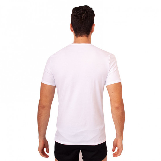 2PACK pánské tričko CK ONE V neck bílé (NB2408A-100)