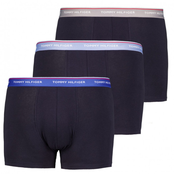 3PACK pánské boxerky Tommy Hilfiger tmavě modré nadrozměr (1U87905252 0T1)