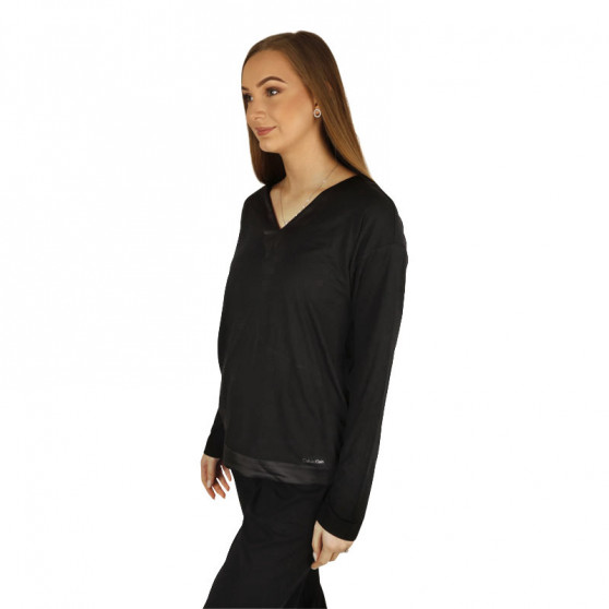 Dámské tričko na spaní Calvin Klein černé (QS6528E-UB1)