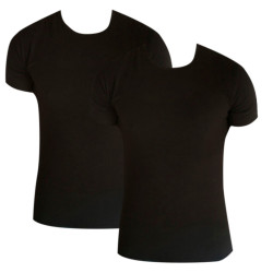 2PACK pánské tričko Calvin Klein 2P ss crew neck černé (NB1088A-001)