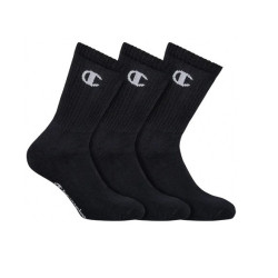 3PACK ponožky Champion černé (Y08QG-8VA)