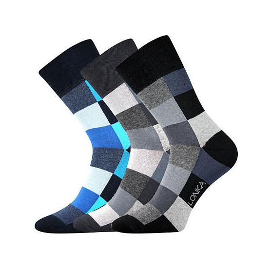 3PACK veselé ponožky Lonka vícebarevné (Decube mix B)