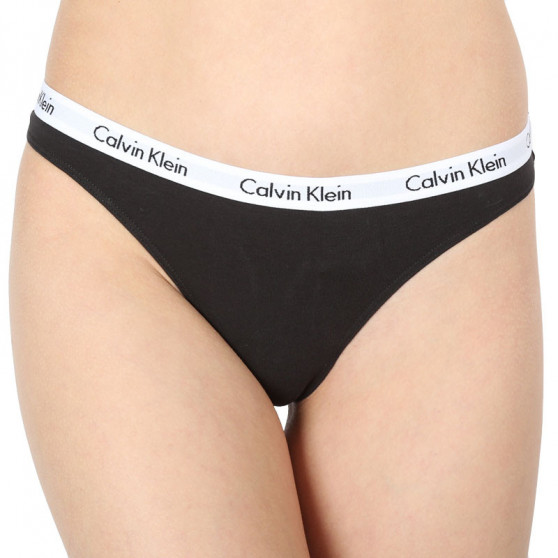 3PACK dámská tanga Calvin Klein vícebarevné (QD3587E-JMO)