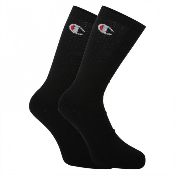 3PACK ponožky Champion černé (Y08QG-8UZ)