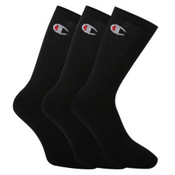 3PACK ponožky Champion černé (Y08QG-8UZ)
