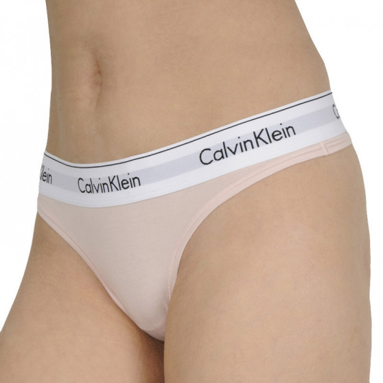 Dámská tanga Calvin Klein růžové (F3786E-2NT)