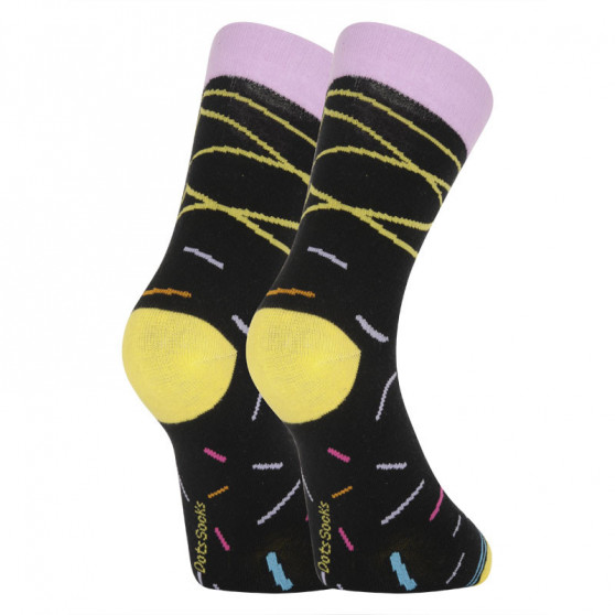 Veselé ponožky Dots Socks černé (DTS-SX-470-C)