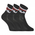 3PACK ponožky Fila černé (F9398-200)