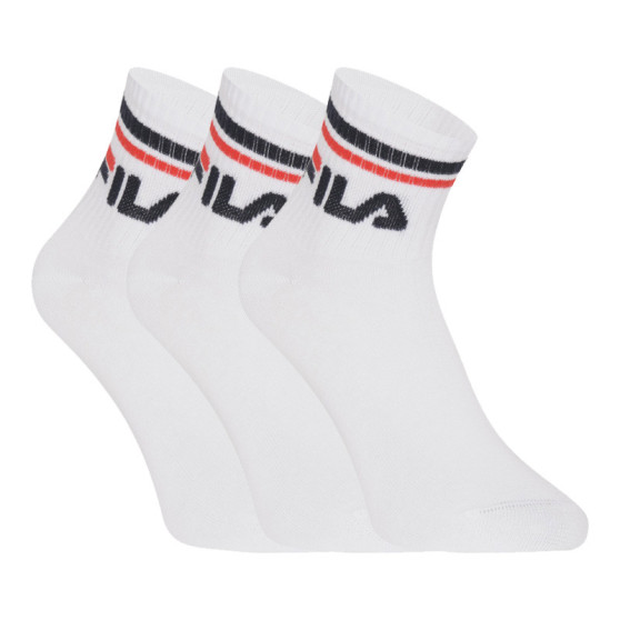 3PACK ponožky Fila bílé (F9398-300)