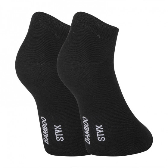 3PACK ponožky Styx nízké bambusové černé (3HBN960) 