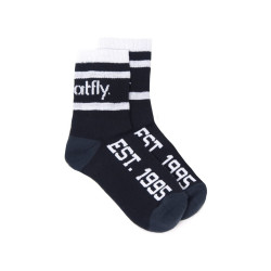 3PACK ponožky Meatfly černé (Basic Long - A)