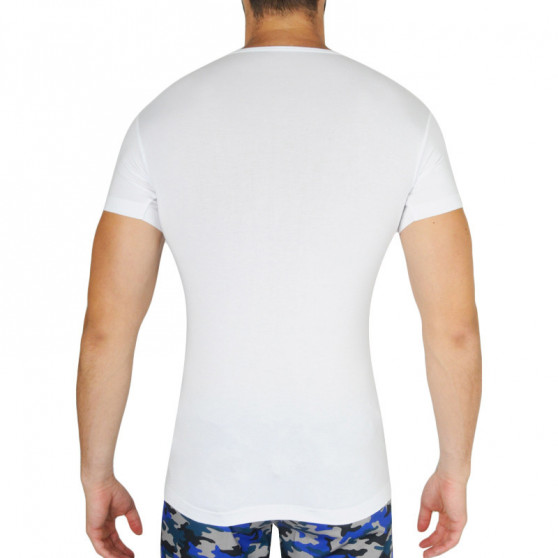 Pánské tričko Gino bambusové bílé (58006)