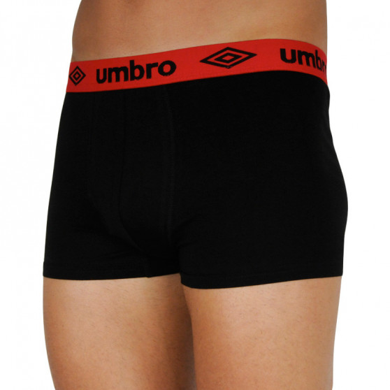 4PACK pánské boxerky Umbro černé (UMUM0318)
