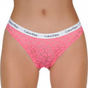 Dámské kalhotky brazilky Calvin Klein růžové (QD3859E-THV)