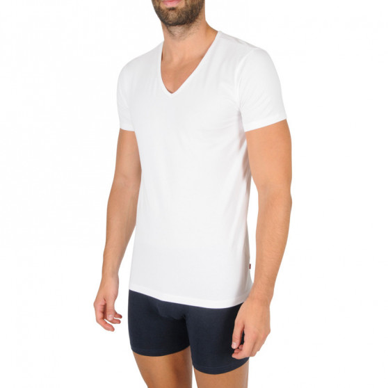 2PACK pánské tričko Levis V-neck bílé (905056001 300)