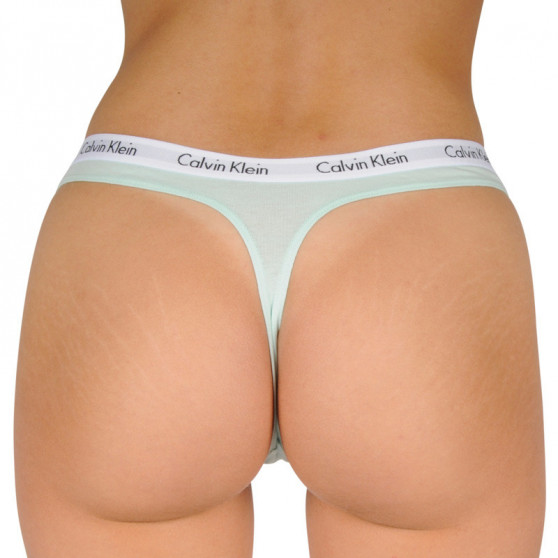 3PACK dámská tanga Calvin Klein nadrozměr vícebarevné (QD3800E-W5N)