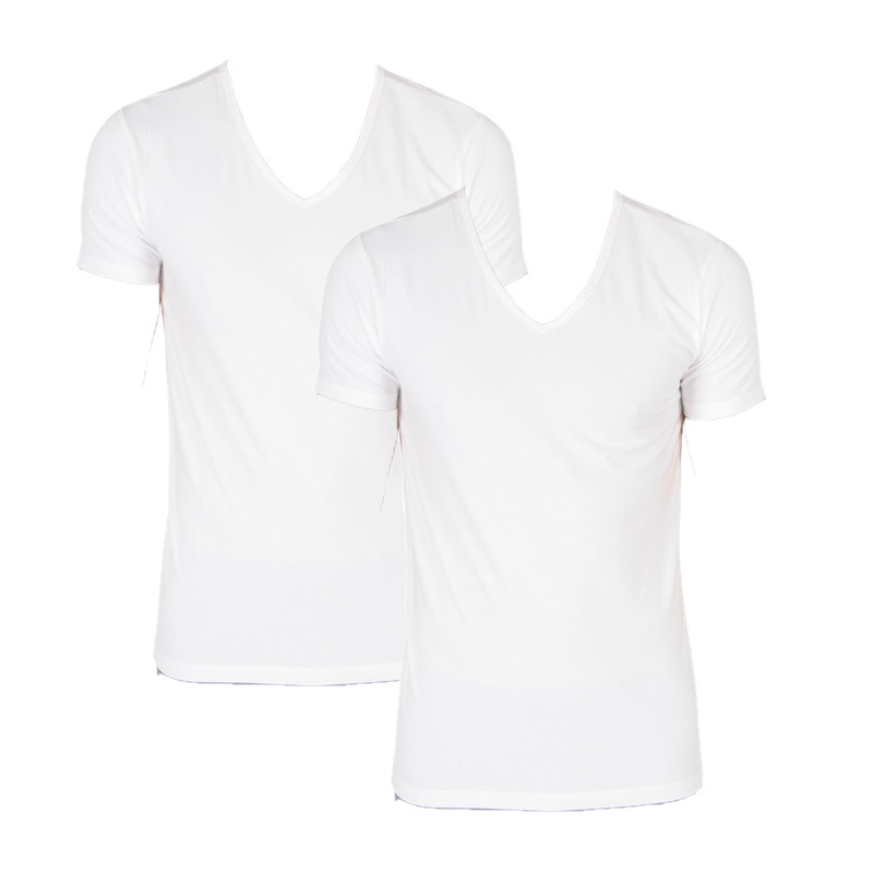 2PACK pánské tričko Levis V-neck bílé (905056001 300) L