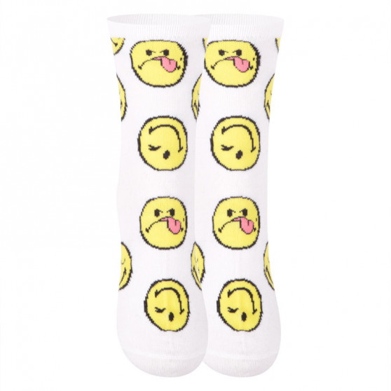 Dětské ponožky E plus M Smiley bílé (SMILEY-A)