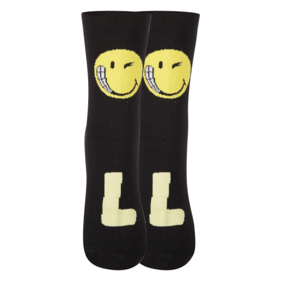 Dětské ponožky E plus M Smiley černé (SMILEY-D)