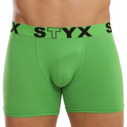 Pánské boxerky Styx long sportovní guma zelené (U1069)
